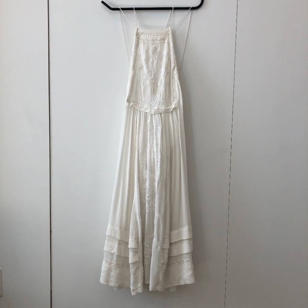 Free People Bohemian/Folk Halter Maxi Dress